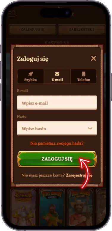 WildRobin Casino login complete logowanie zakonczone